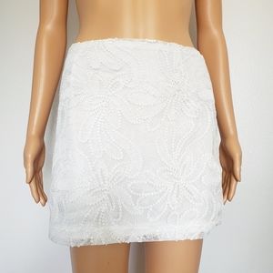 Sequin Lace Micro Mini Skirt ■